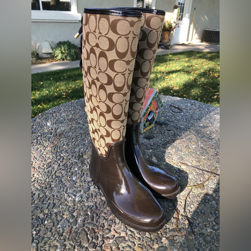 Coach rain boots
